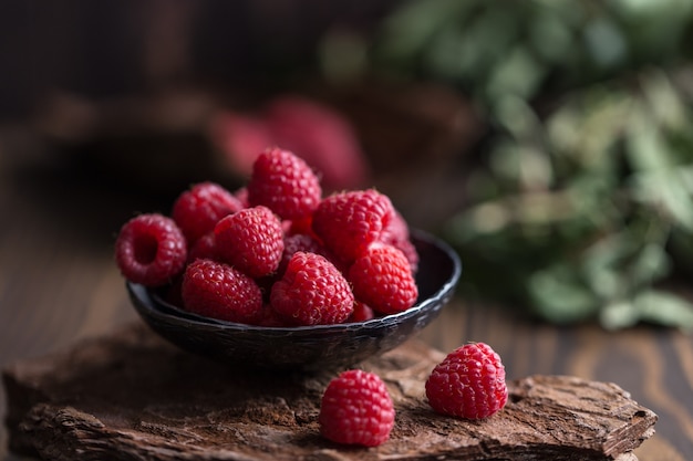 Framboises fraîches. Framboise fraîche