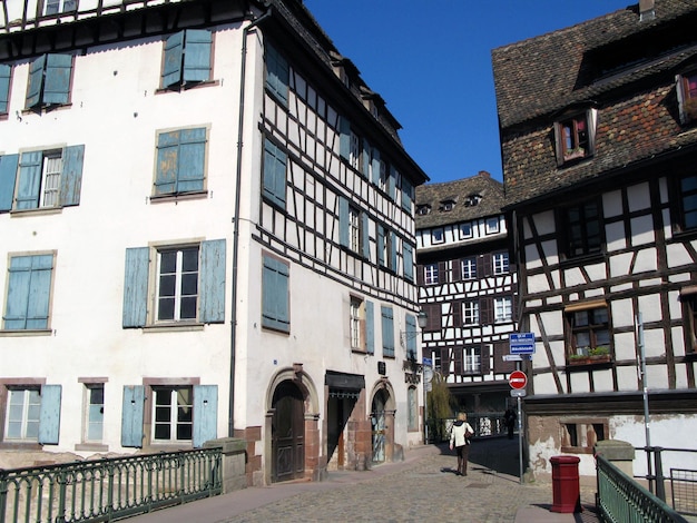 France, Strasbourg 20 avril 2009, centre historique, belles maisons anciennes