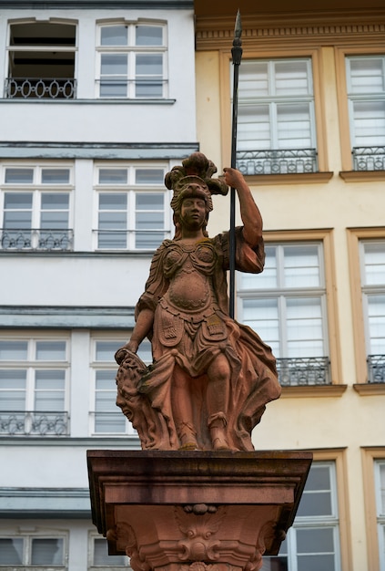 Francfort Justitia Lady Justice à Romerberg sq