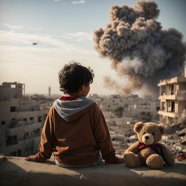 Photo frappes aériennes sur gaza