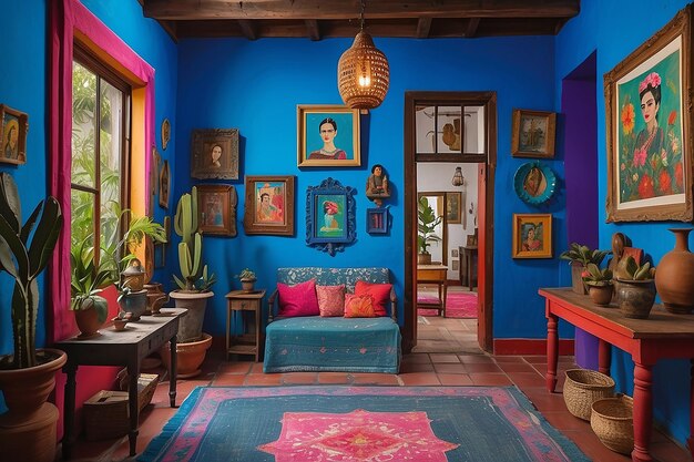 Photo frida kahlo est à la casa azul.