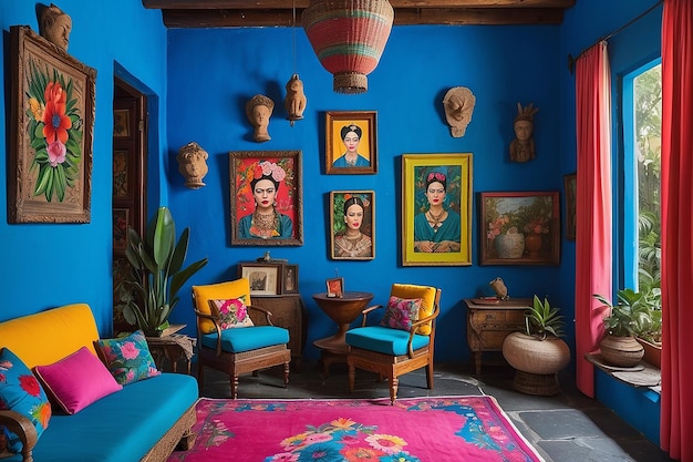 Frida Kahlo est à la Casa Azul.