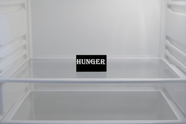 Le frigo c'est la misère vide