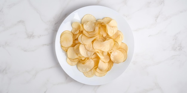 Frites dans une assiette