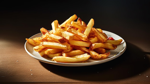 Frites dans une assiette