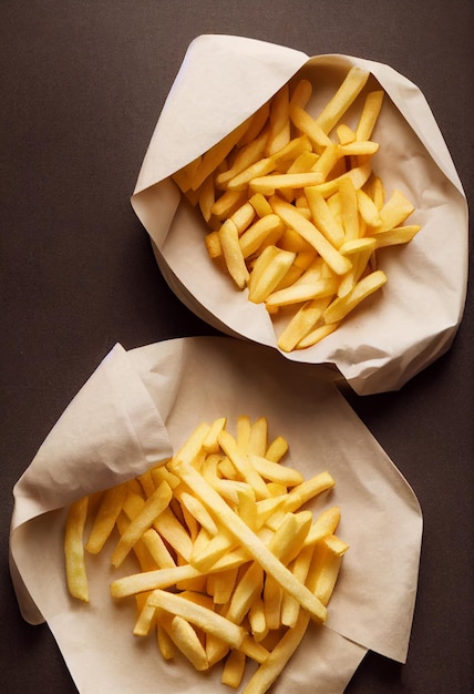 Frites dorées croustillantes