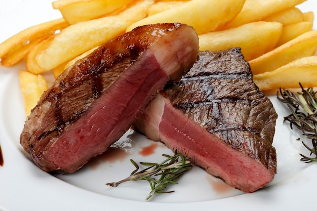 Frites avec picanha brésilien