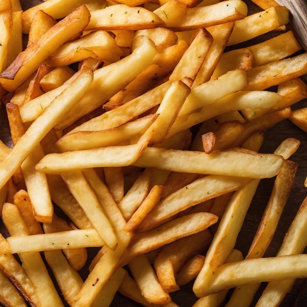 Photo des frites de pommes de terre dans une assiette