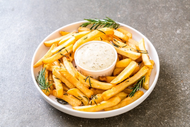 frites avec sauce