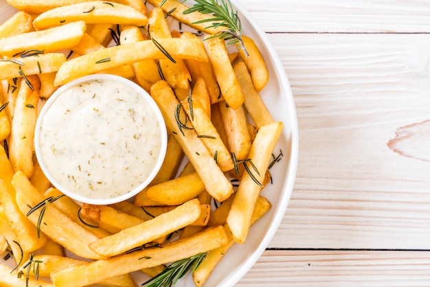 frites avec sauce