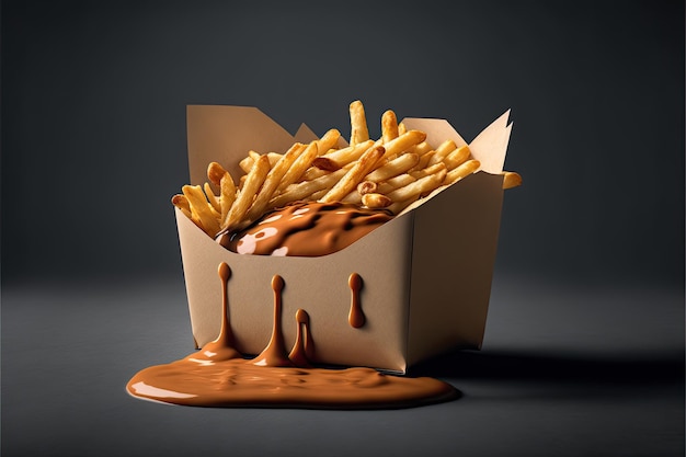 Frites et sauce