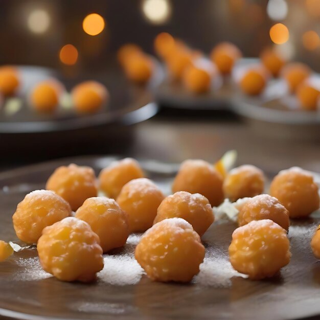 Les frites sont comme de petites sphères orange qui flottent dans l'air quand elles sont frites.