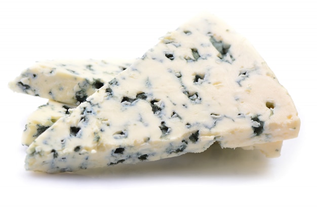 Fromage bleu isolé