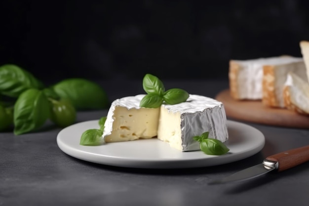 Le fromage brie basilic génère Ai