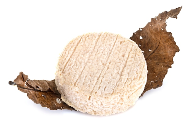 Fromage de chèvre et feuille