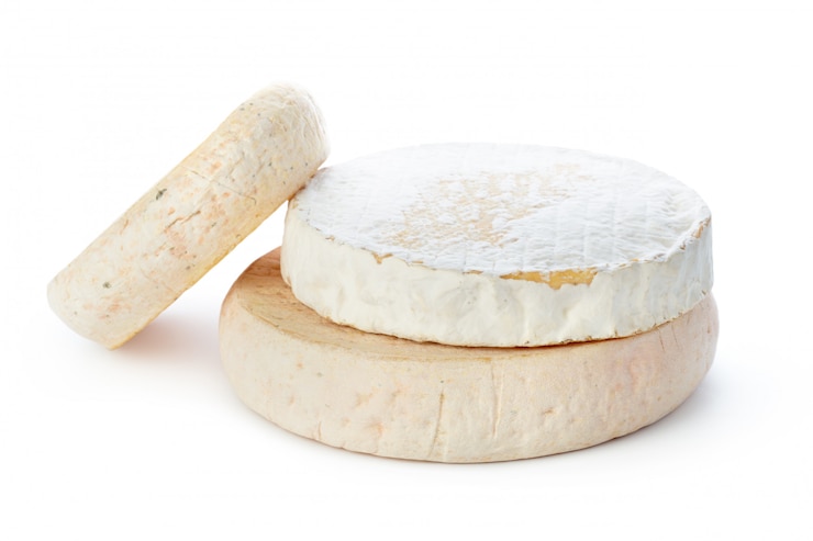 Photo fromage isolé sur blanc