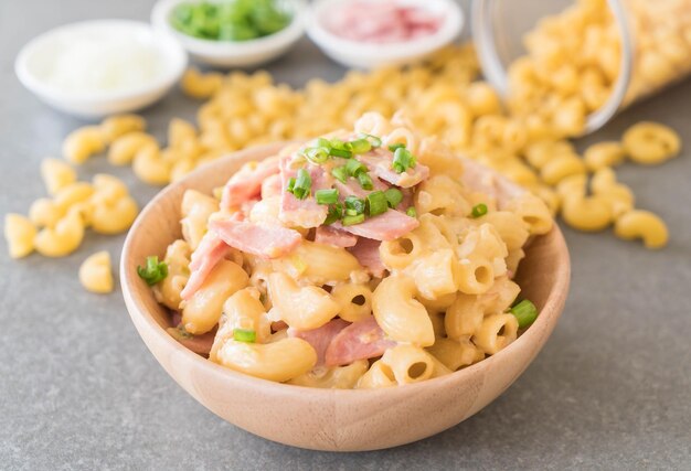 fromage à la macaroni et jambon