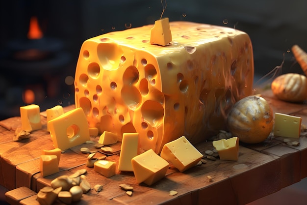 Un fromage qui porte le mot cheese