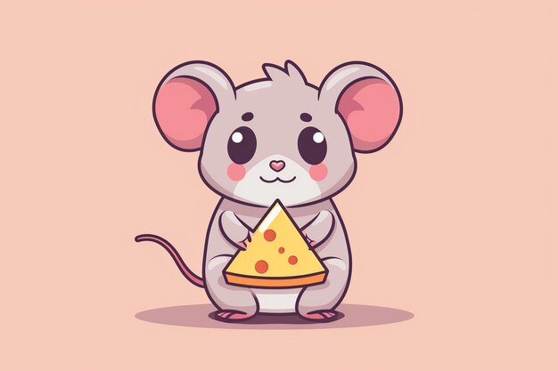 Photo le fromage de souris adorable