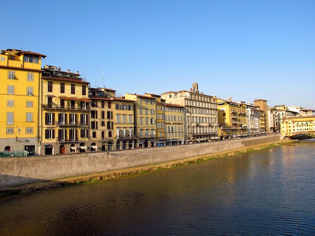 Le front de mer vintage à Florence Italie