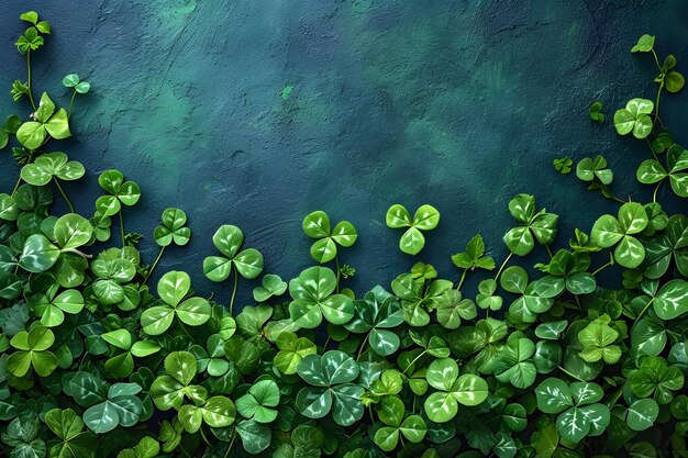 La frontière des trèfles du jour de Saint-Patrick