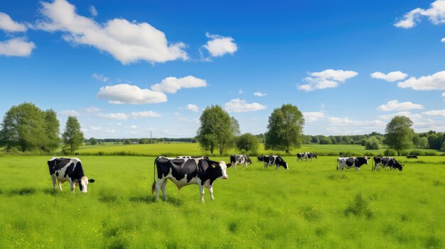 Photo frontière de la vache d'élevage