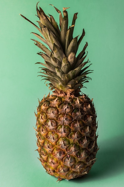 Fruit d&#39;ananas sur fond de couleur pastel.