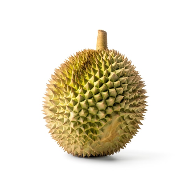 Un fruit durian avec un fond blanc