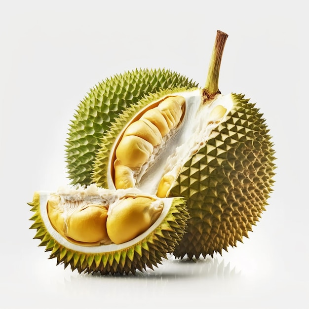 Un fruit durian avec le mot durian dessus