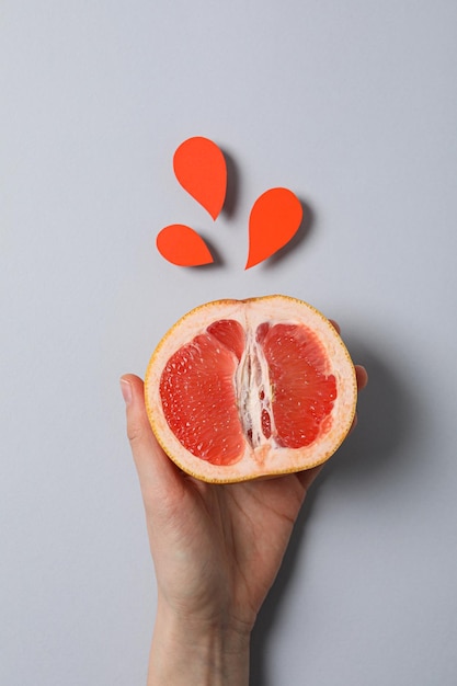 Fruit d'été juteux concept de grapefruit d'aliments frais
