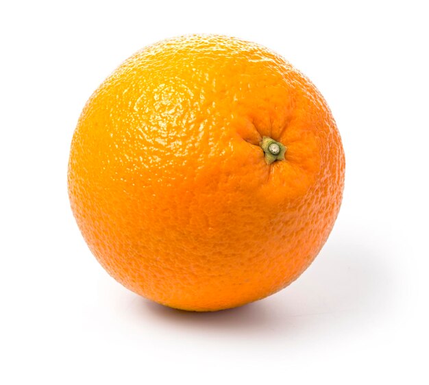 Fruit d'orange sur blanc