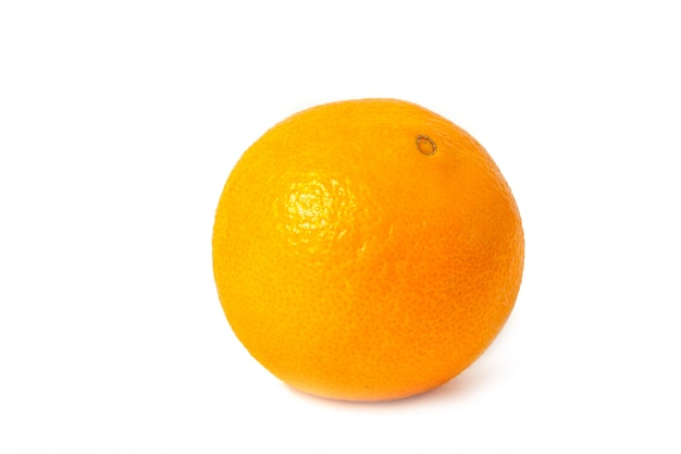 Fruit d'orange en blanc