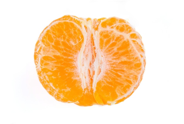 Fruit d&#39;orange isolé sur fond blanc