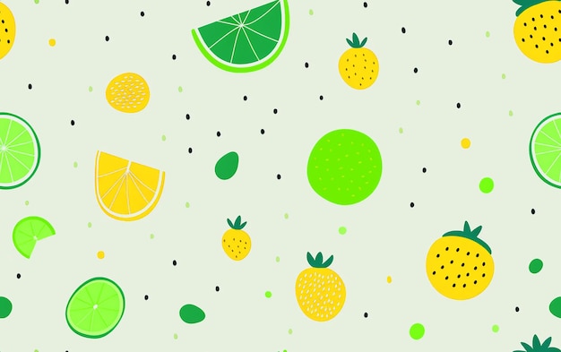 Fruit Pattern pour le contexte des médias sociaux, de l'industrie de l'emballage et des médias numériques