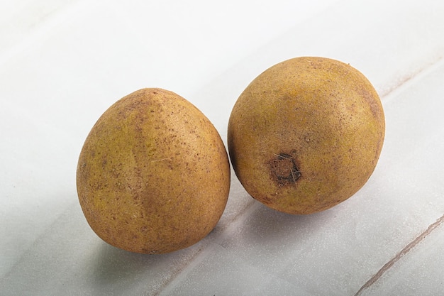 Photo fruit tropical exotique et sucré sapodilla