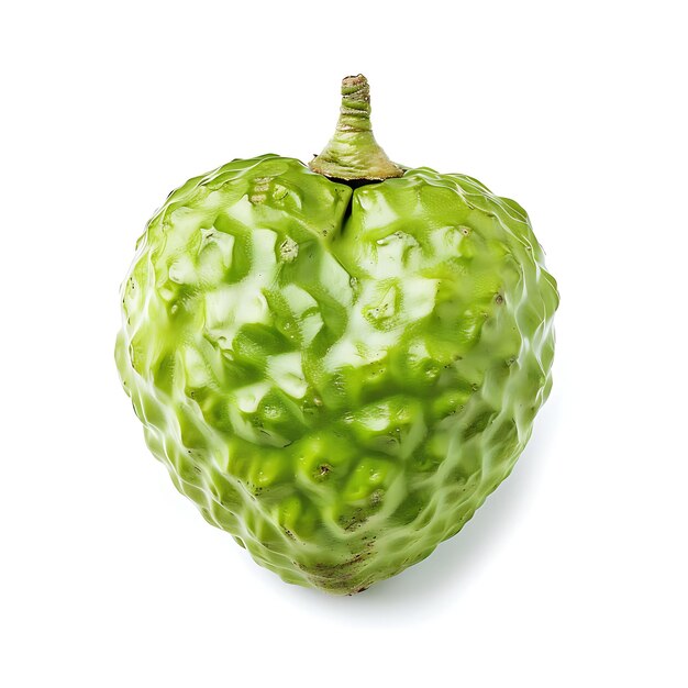 Photo un fruit vert avec le mot 