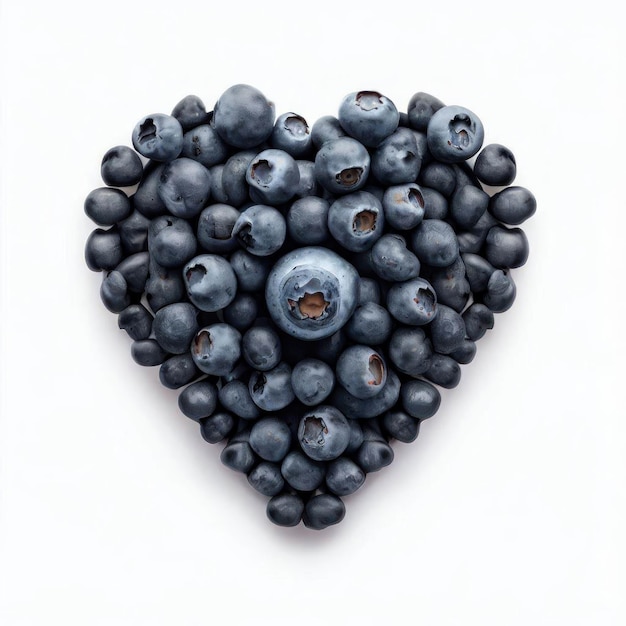 Fruité Euphoria Blueberry Heart avec IA générative