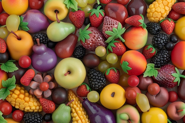 Fruits à base de marzipan