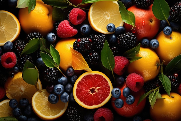 fruits frais et une alimentation saine a générée