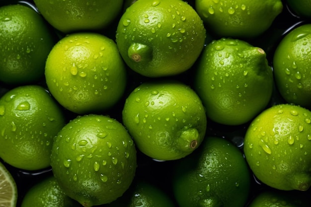 Fruits frais au citron vert Ai génératif