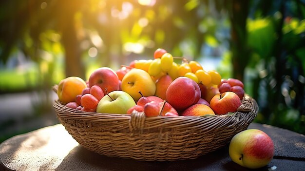 fruits frais dans le panier IA générative