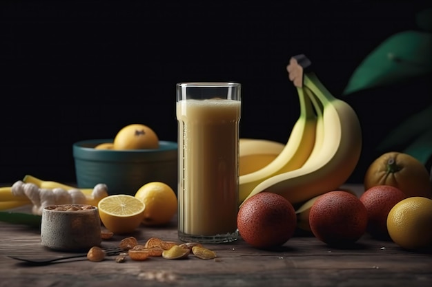 Fruits frais et jus fraîchement pressés des magasins de thé au lait