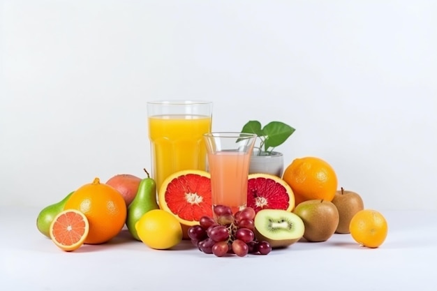 Fruits frais avec légumes Ai génératif