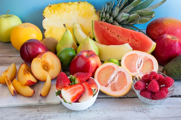 Photo fruits frais variés
