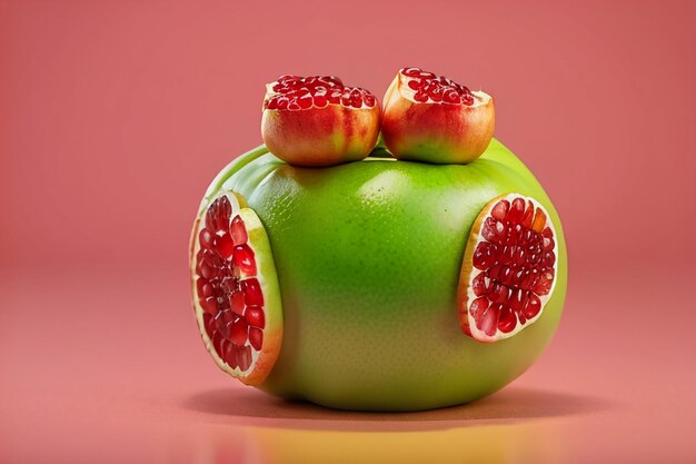 Des fruits de grenade délicieux papier peint illustration d'arrière-plan fruits de la cuisine chinoise