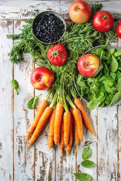 Fruits, légumes et baies