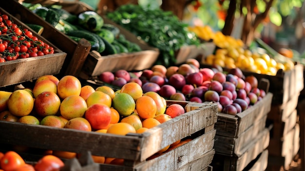 Photo les fruits et légumes