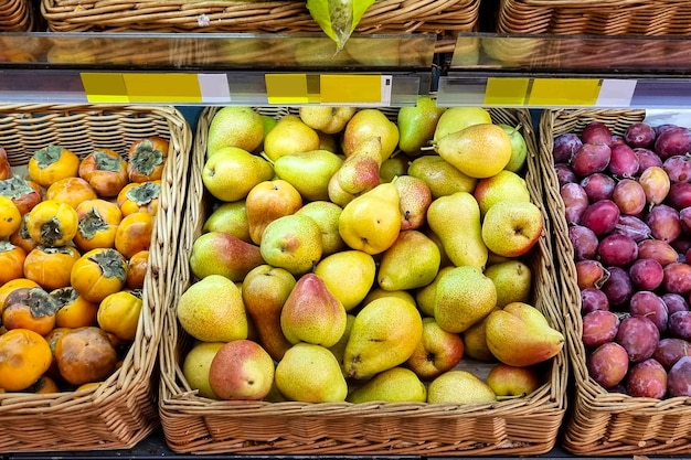 Fruits à un marché de producteurs