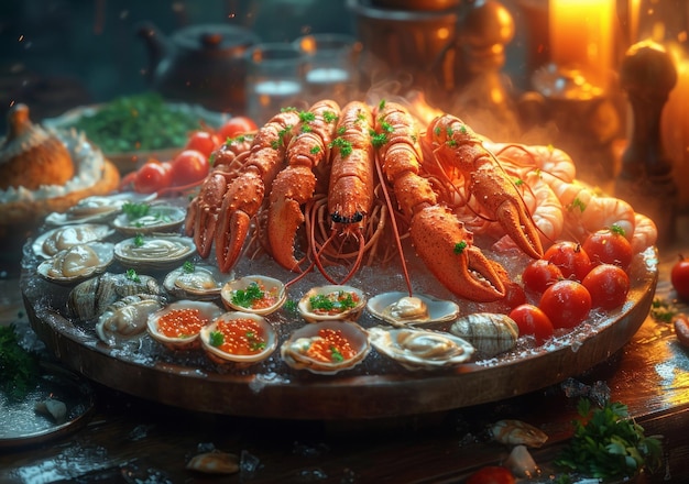 Des fruits de mer au grill