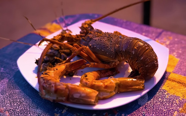 Fruits de mer exotiques au restaurant